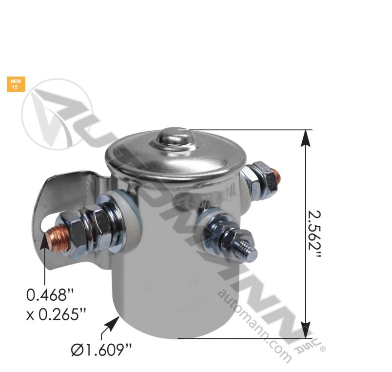 Starter Solenoid 3 Terminal 85A 12V /24106, 52312, 5231201