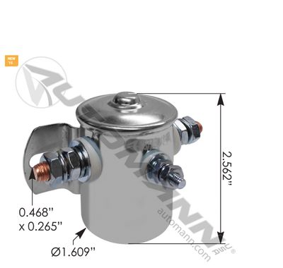 Starter Solenoid 3 Terminal 85A 12V /24106, 52312, 5231201