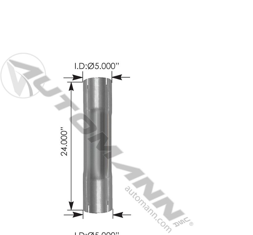 Exhaust Repair Section 5in ID x 24in L / RS524A