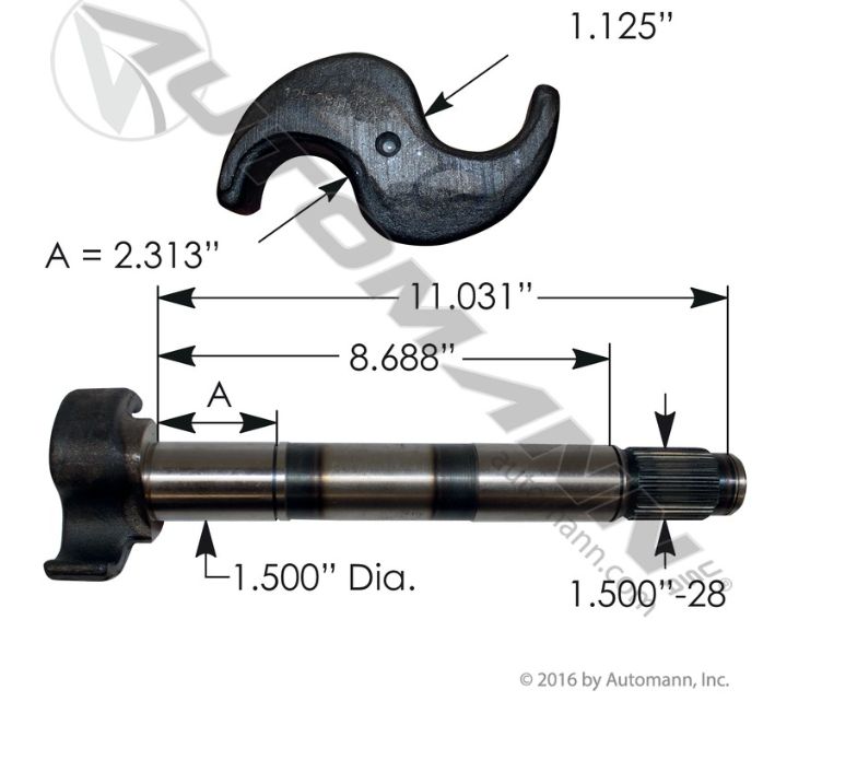 S - Cam Trailer - RH - Meritor R607326 / S246361R