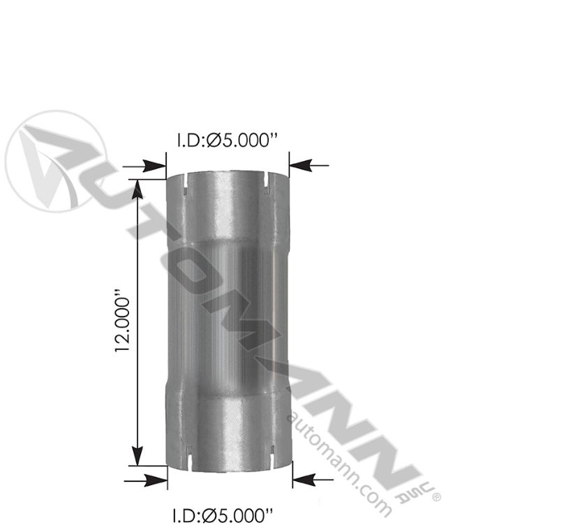 Exhaust Repair Section 5in ID x 12in L / RS512A