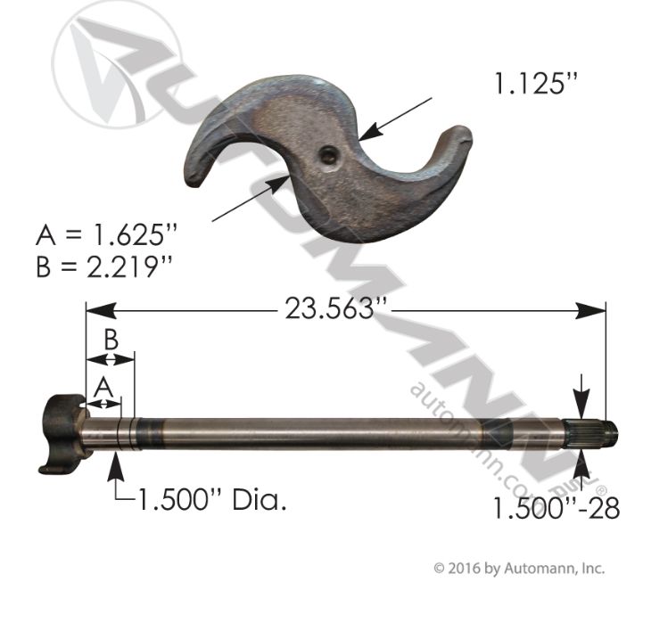 Camshaft  RH/ Spicer /R607184