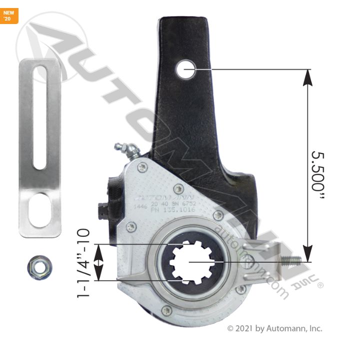 Haldex Type Slack Adjuster 5.5in / 40010013/ 409-10172 / M807032