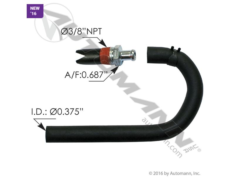 Rear Differential Breather Kit / Freightliner &gt; Cascadia -  Body &amp; Cabin - International &gt; ProSta  - Kenworthr - Volvo