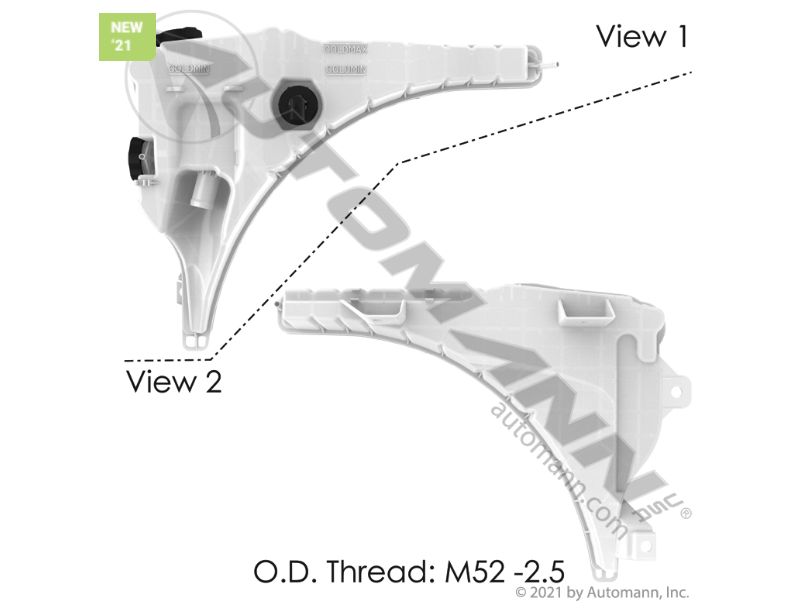 Coolant Tank / Reservoir / Surge Tank - Cascadia Coolant/ 575.1073  /A05-25263-003