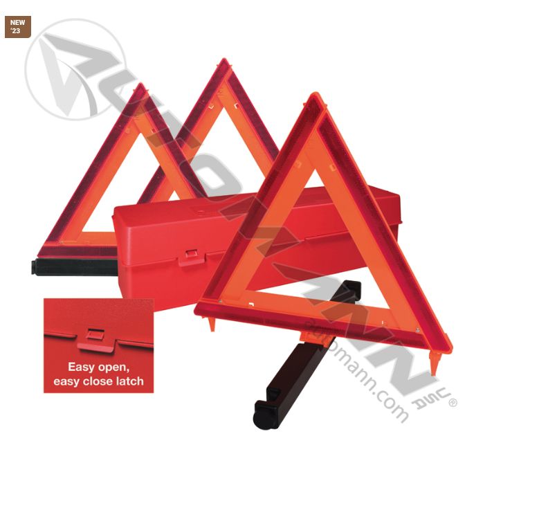 Emergency Warning Triangle 3 Piece Kit / TRI-KIT-3/ KNG105 / 71422 / GT8500