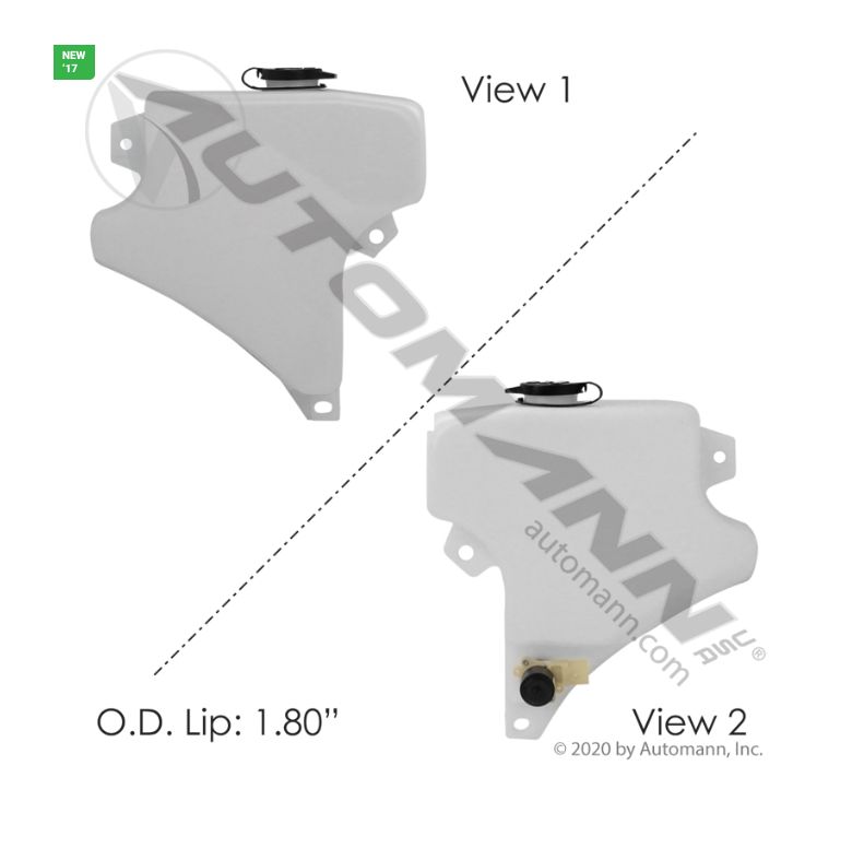 Windshield Washer Reservoir - Kenworth / Peterbilt - P/N N5355001 or P6615001