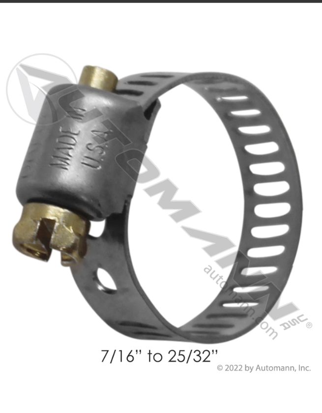 Hose Clamps Size 6  (7/16&quot; - 25/32&quot;) 3506