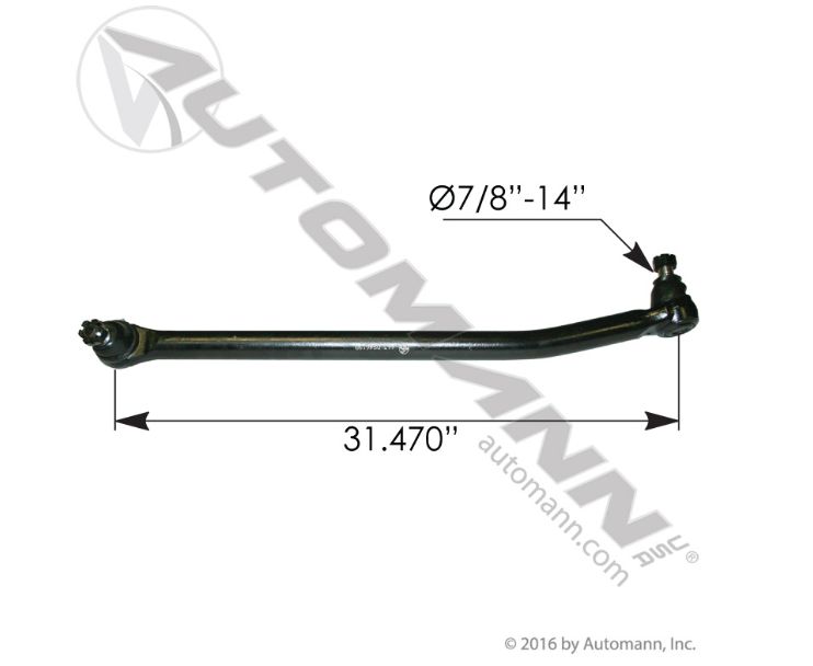 Drag Link 31.000in C to C Freightliner / 14-12479-000 / 1417273000 /  A1412479000