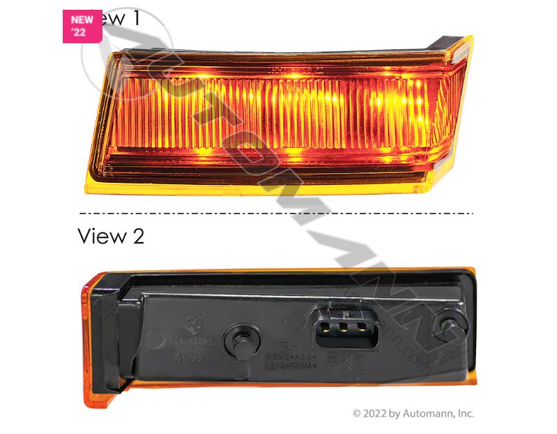 Turn Signal Marker Lamp RH Freightliner &gt; Cascadia P4 P/N A06-90212-003