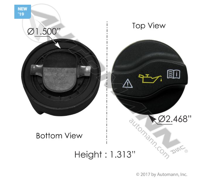 Engine Oil Fill Cap Detroit Diesel
