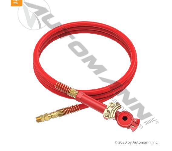 Rubber Air Line Red Emergency 12ft  /13R12401