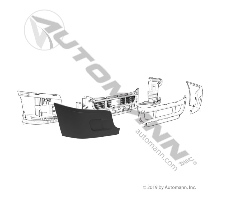 Bumper E/Cap w/o F/Lamp HLE RH / 2127300001