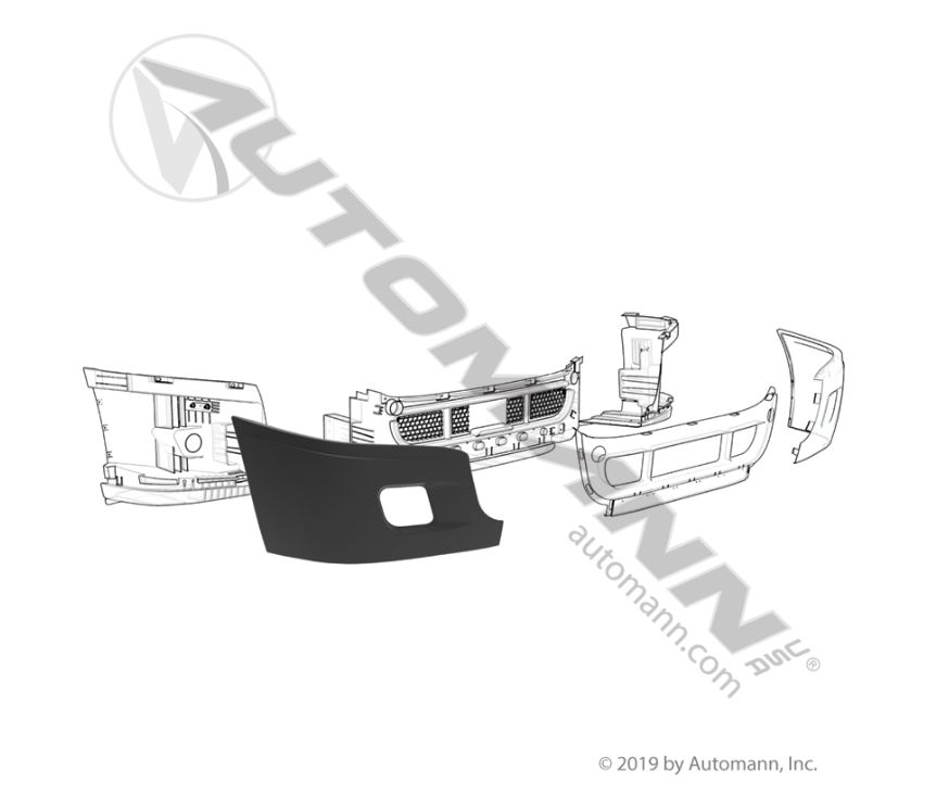 Bumper E/Cap w F/Lamp HLE RH / 20849 / 2127300005 / 2127300011