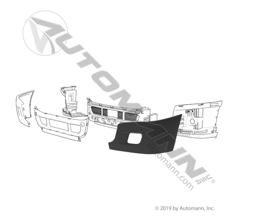 Bumper E/Cap w F/Lamp HLE LH /  20848 /  2127300004 / 2127300010