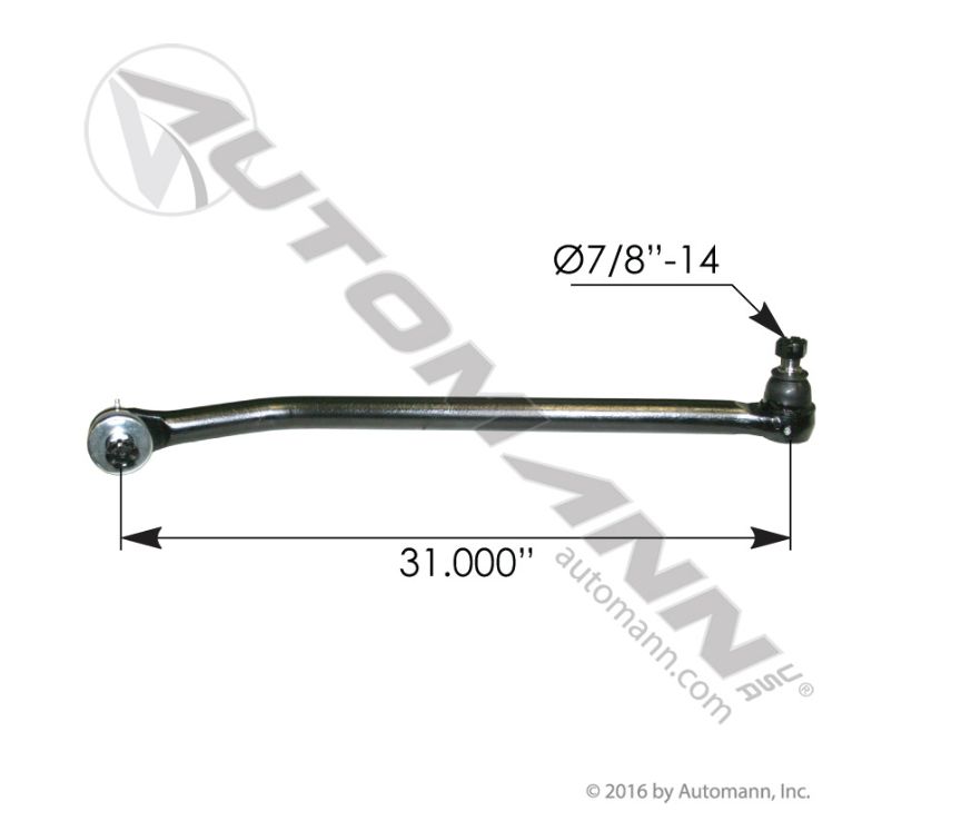 Drag Link 31.000in C to C Peterbilt / L24VU8445A11