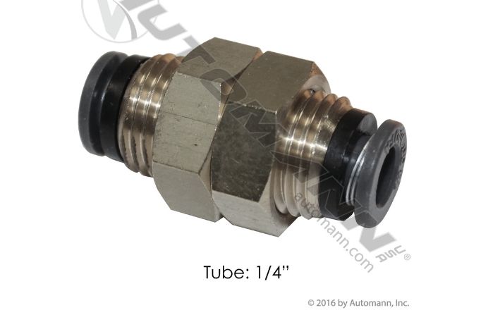 PLC Bulkhead Union 1/4in  /QL13774, 016840, S762PMTBH4