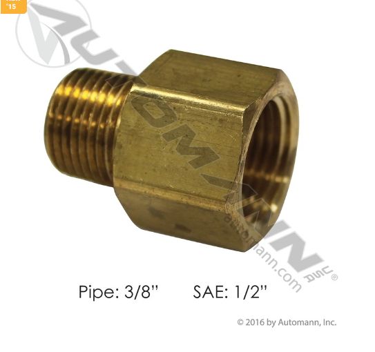 Connector Female SAE 1/2in M Pipe 3/8in/664FHD86, 338C