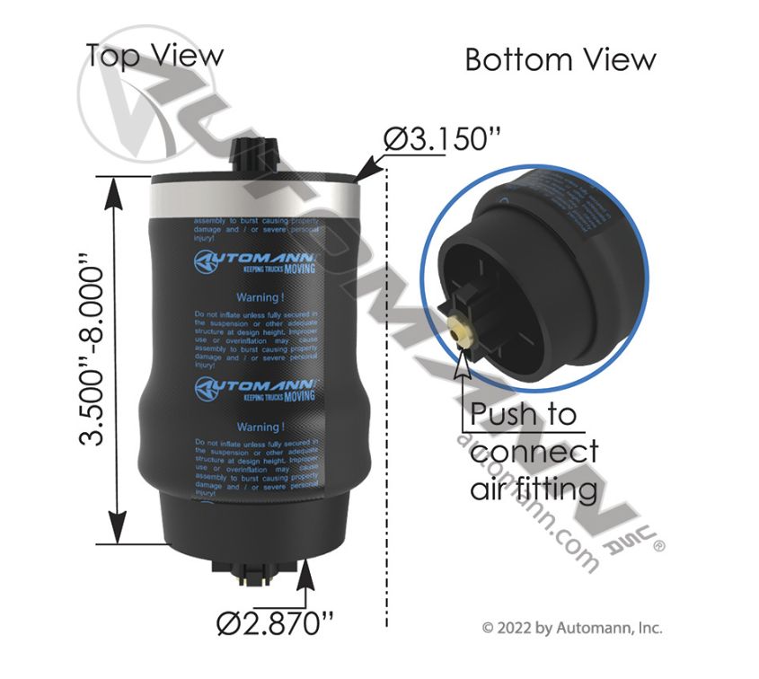 Air Spring Cabin / 7206 / 1S5-176 / 67452 / 1829919000