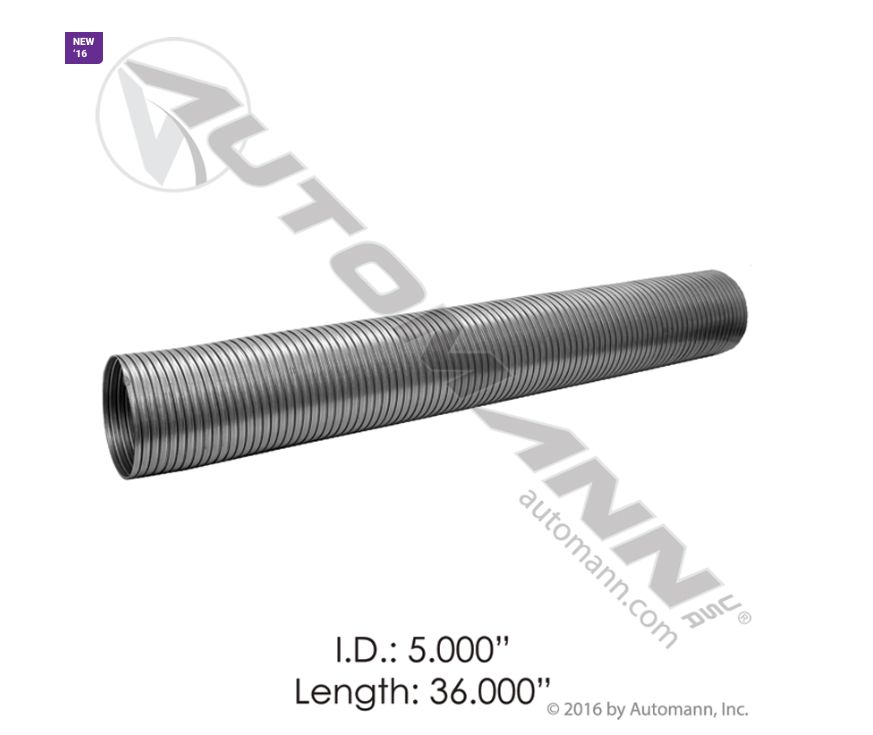 Flex Tubing 5in X 36in  /562.U7350-36SS / 409SS / EF5036SL / FLX500S36 / S49536