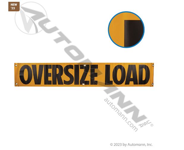 Banner 72in x 12in Oversize Load Vinyl /571.SB120V /CV104