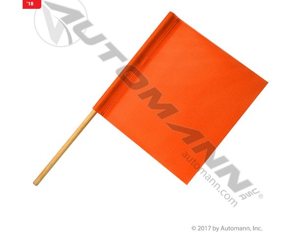 Flag w/Dowel Orange 16in X 16in/FS400B /571.SF161D