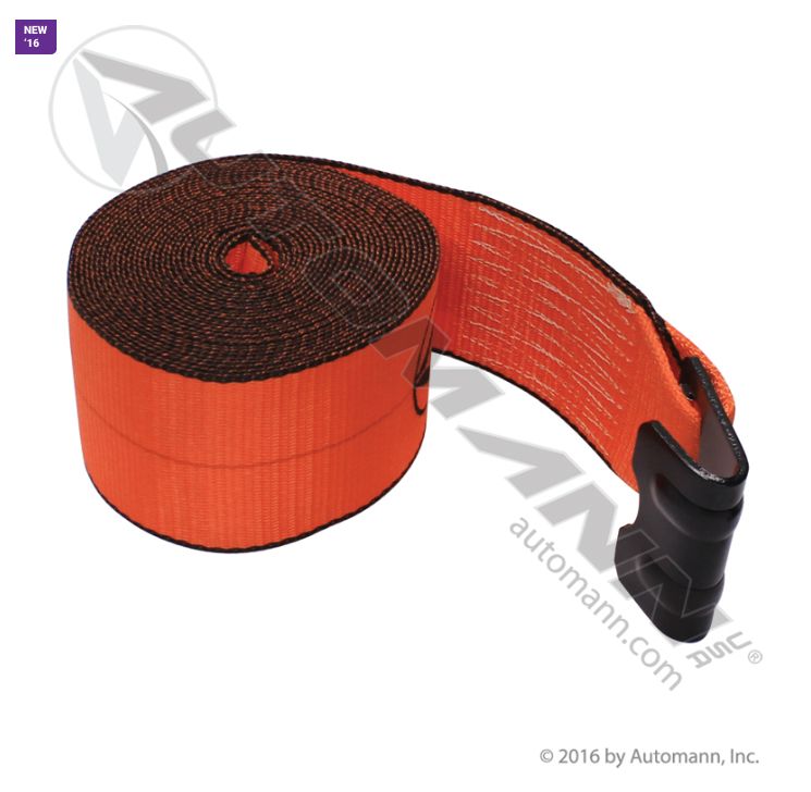 Flat Hook Winch Strap-HD 4in X 30FT / 437959030 / 463021 / 304230