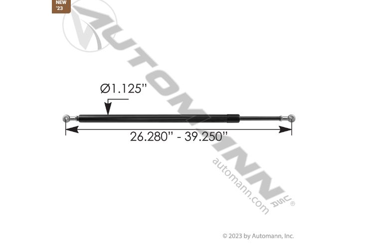 Hood Shock for Freightliner / 565.263172/ A1721073001, A1720496001, A17-20496-001
