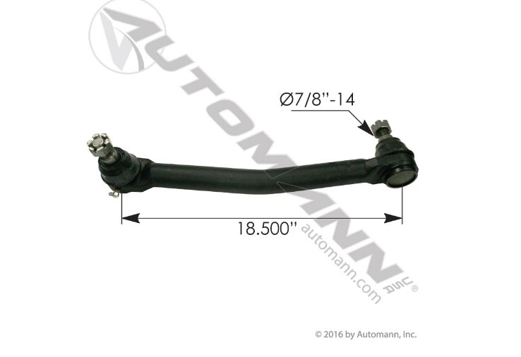 Drag Link - Automann - 18.500 in&quot; C to C - Freightliner -   - Century (2008-2018  )Columbia   (2008-2018 )1415491000, 1417303000