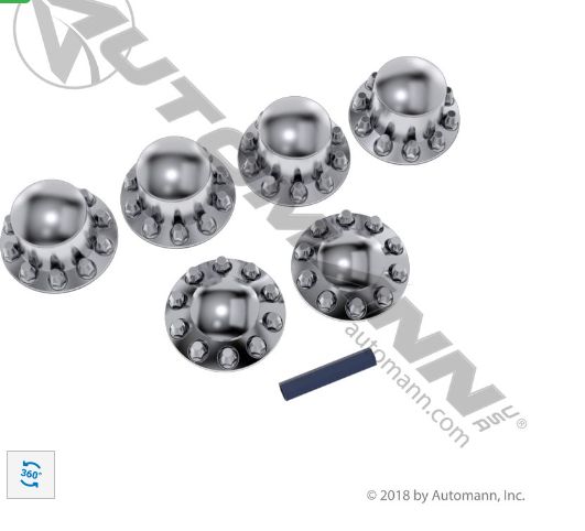Axle Cover Complete Set Chrome ABS / 562.FR1010C/10305