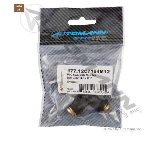 PLC SWL Male Run Tee DOT 3/8x1/4in x M12 /2314562003, 23-14562-003