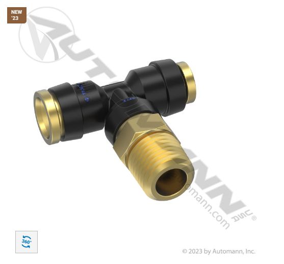 PLC SWL Male Branch Tee 1/4x3/8x1/4in/VS372PTCRH464, 2314397000, 23-14397-000