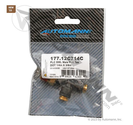PLC SWL Male Run Tee DOT 1/4in X 3/8in /2314402005, VS371PTCR46VS371PTCR-4-6