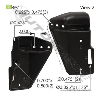 Bumper Mounting Bracket RH Freightliner/ 2128997001