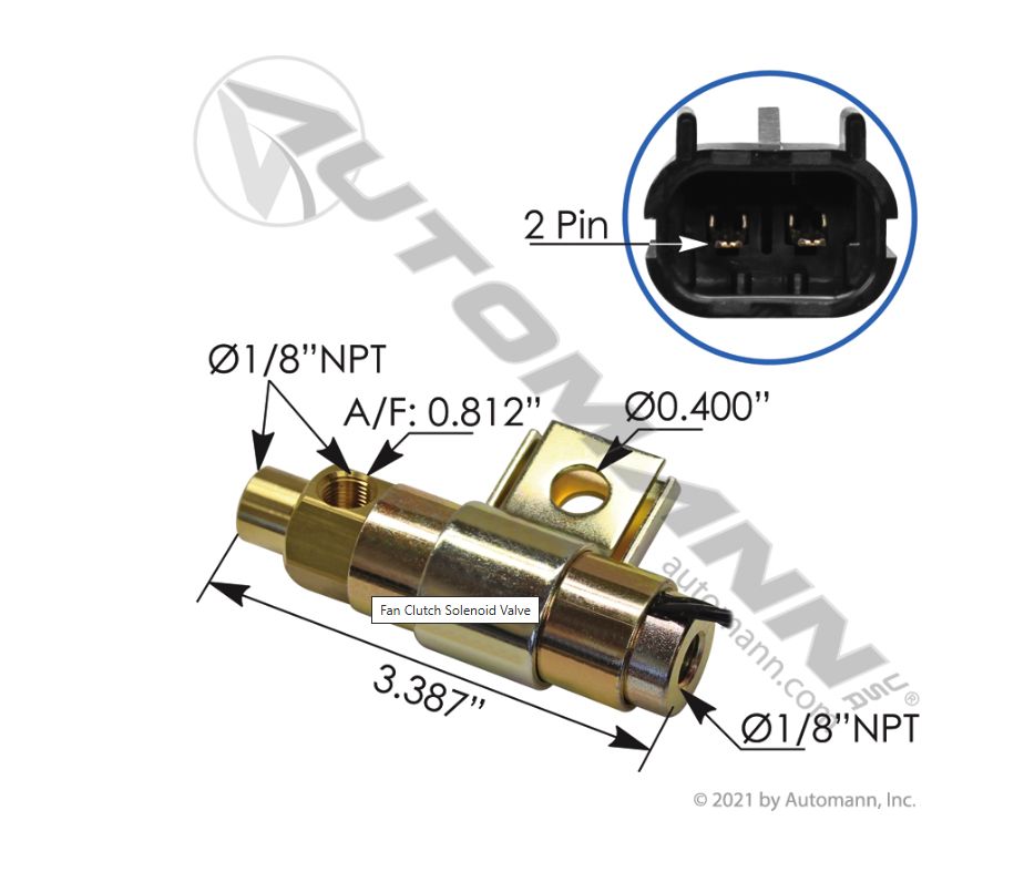 Fan Clutch Solenoid Valve / 173.1109/ 20QE3373, 3551298C91, 3941873