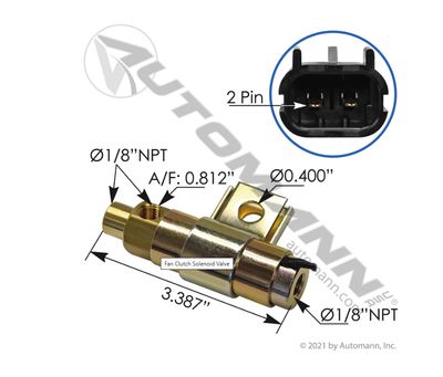 Fan Clutch Solenoid Valve -AUTOMANN - P/N 173.1109