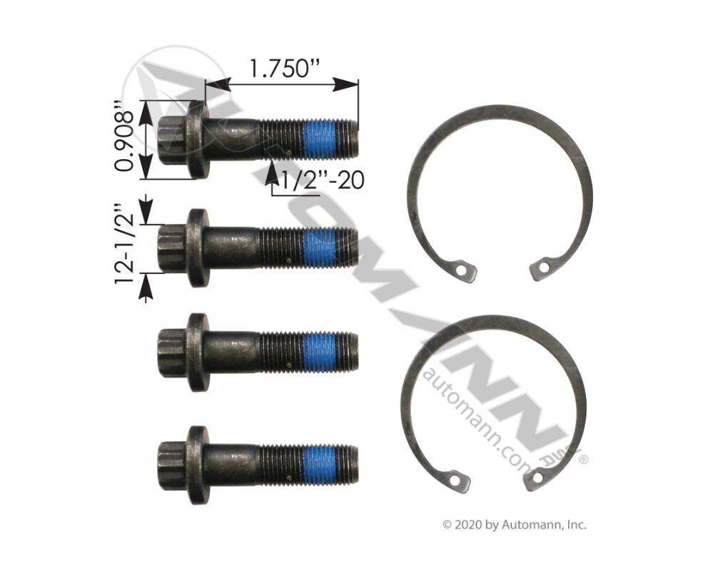 Hold down kit for U joint  752.1220R / 1225R / 752.122KIT