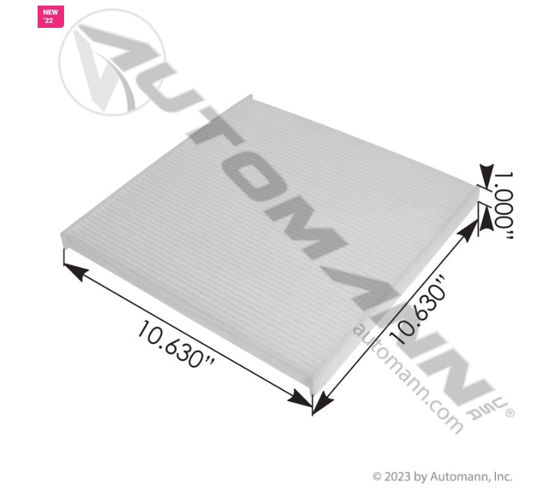Cabin Air Filter Freightliner / 7998 / 18-0632 / BOA91559 / ABPN83328385/  7998, 18-0632, BOA91559, ABPN83328385