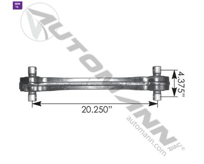 TORQUE ROD - Kenworth - 20.25" ( 24-1/4" ) - Straddle/Straddle - /TMR74B /C651009, C651008