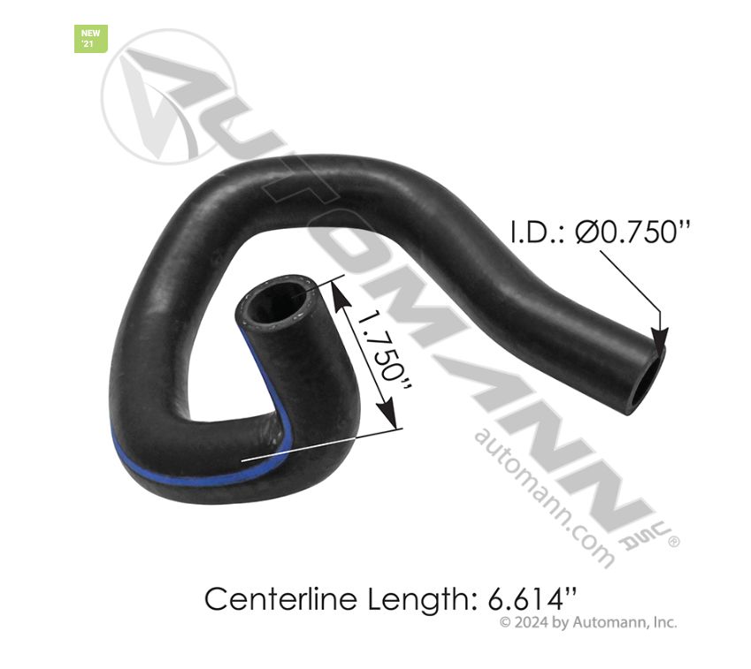 Air Compressor Supply HDEP Freightliner Preformed Hose - P/N/561.46671  / 05-27671-000