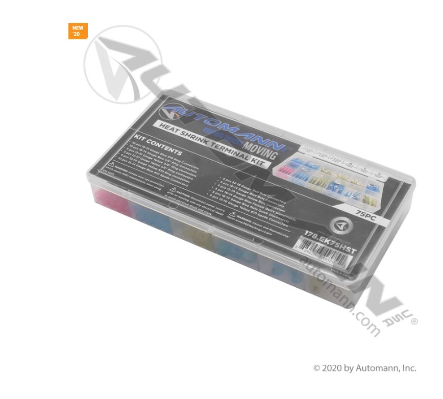 Electrical Kit Heat Shrink Terminal 75pc /  ATD383 /178.EK75HST