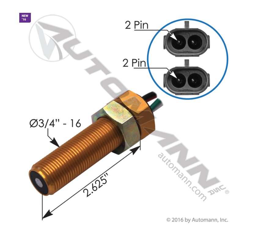 Speed Sensor Freightliner Cascadia P3 (2008-2018) Electrical /577.46552 /SAA85920038