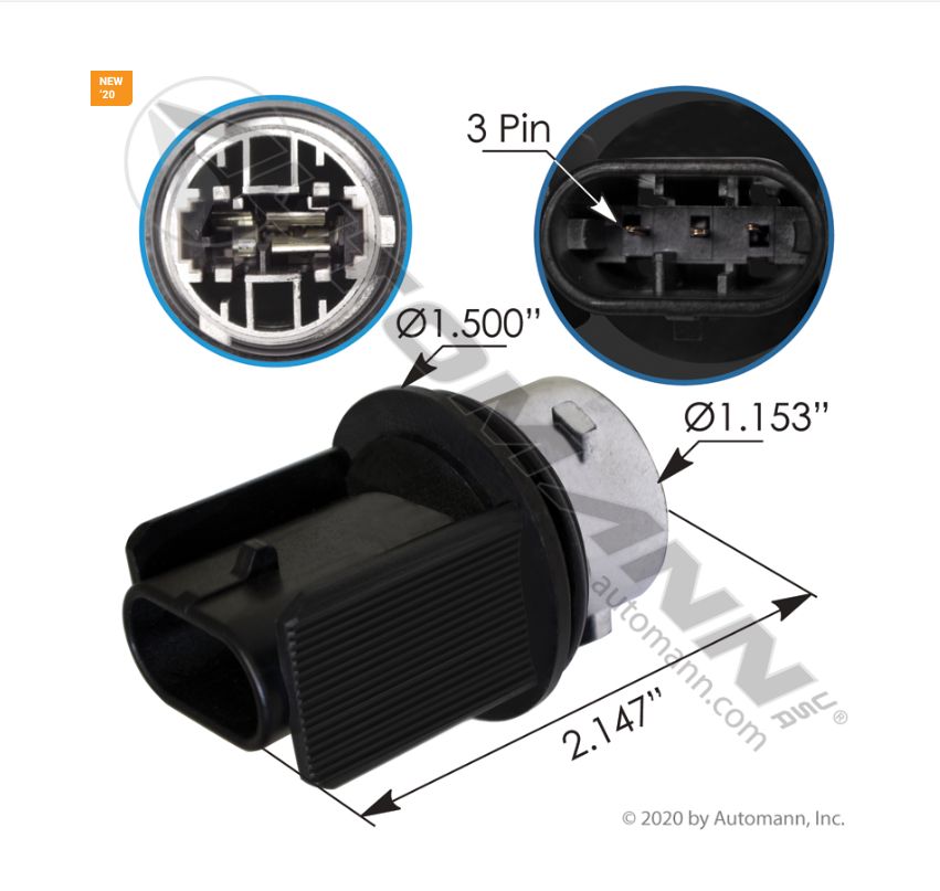 HeadlampHolder Socket Freightliner