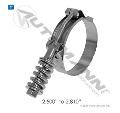 HD T-Bolt Clamp 2.50in to 2.81in /  B9224-0250 /  B92240250 / BREB9224-0250B