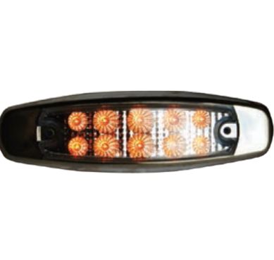 AMBER CLEAR OVAL MARKER LIGHT 10 LED /F235139-24