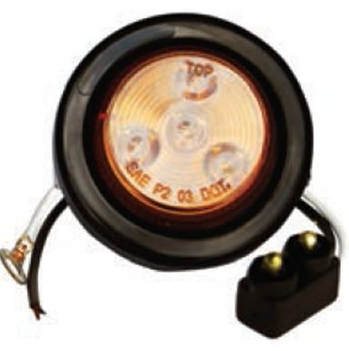 AMBER, 2&quot; DIA. 4 LED SEALED /F235234
