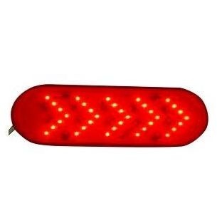 RED ARROW OVAL SEQUENTIAL MARKER LIGHT 35 LED / F235292