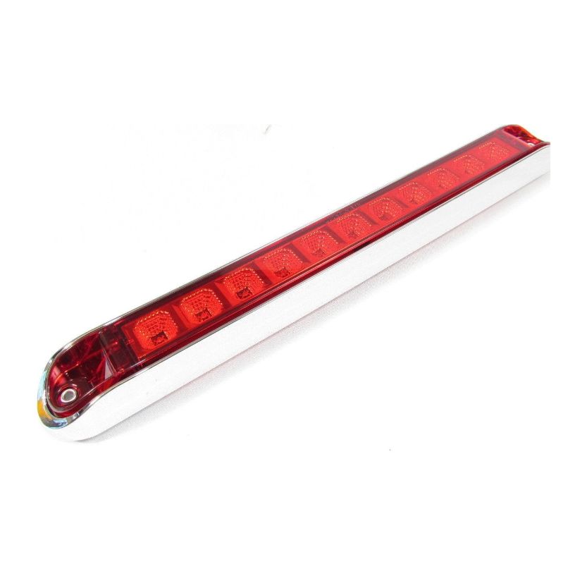 RED, 11 LED light bar with chrome bezel /F235247