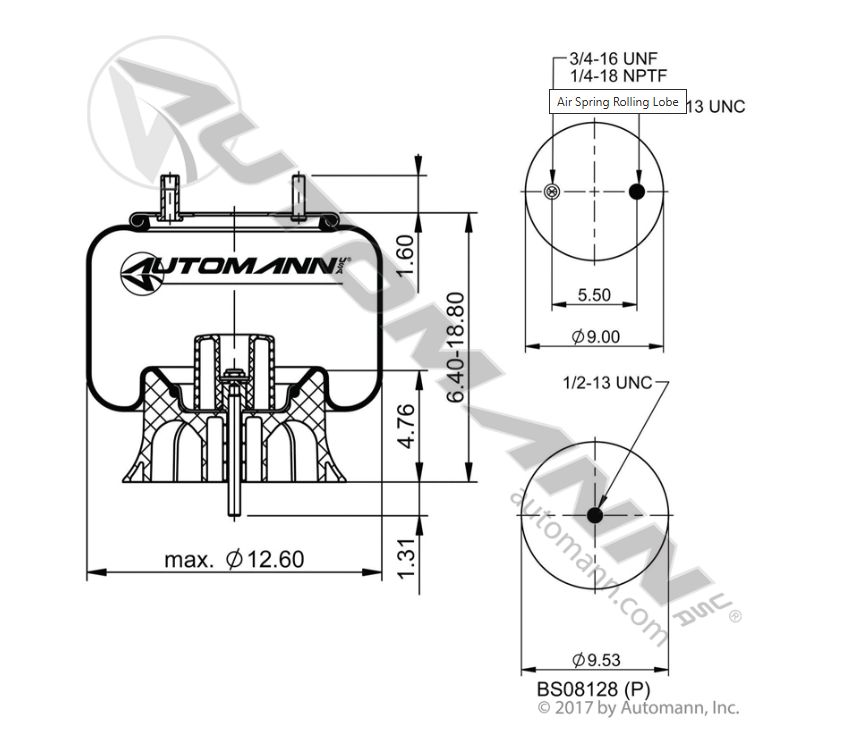 Air Spring Rolling Lobe - 9484 / 64483