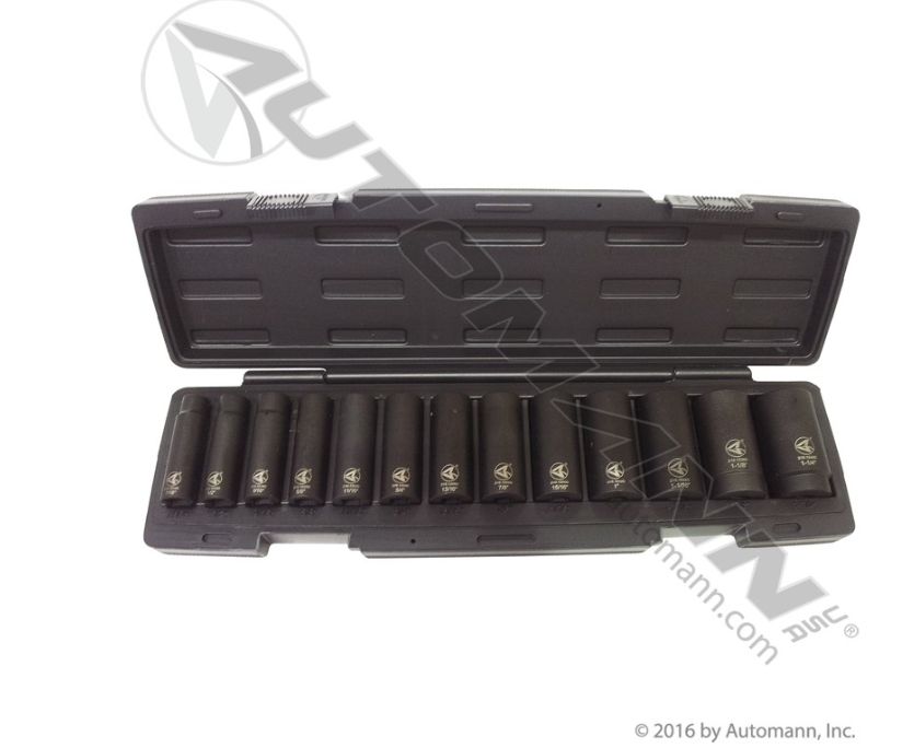 Impact Socket Set-1/2 DR 13 PC Deep /210.1213DK